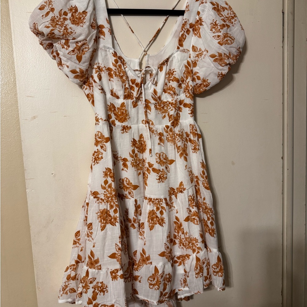 Floral Puff Sleeve Dress